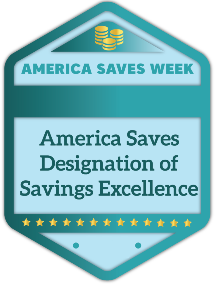 America Saves Designation of Savings Excellence award