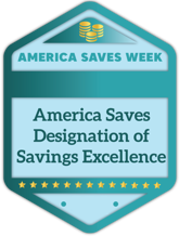 America Saves Designation of Savings Excellence badge