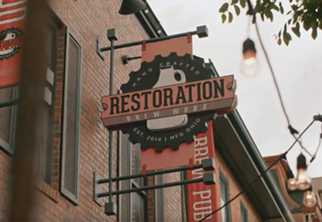 Restoration Brew Workx Sign