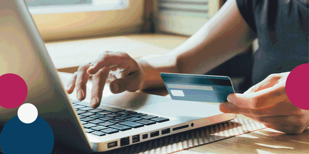 Using A Card On A Laptop